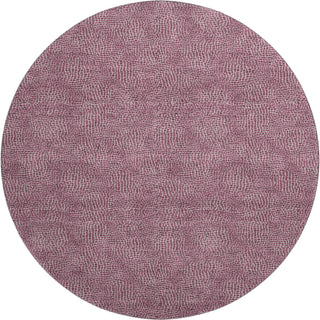 Piper Looms Mayfield Geometric AMF1057 Eggplant Machine Washable Area Rug Round Main Image