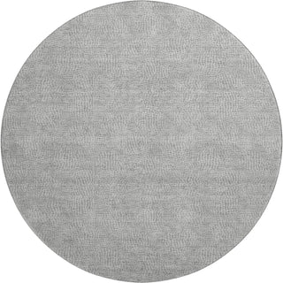 Piper Looms Mayfield Geometric AMF1057 Gray Machine Washable Area Rug Round Main Image