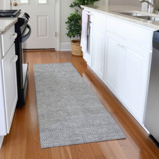 Piper Looms Mayfield Geometric AMF1057 Gray Machine Washable Area Rug Runner Lifestyle Image Feature