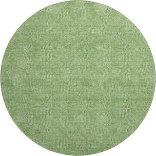 Piper Looms Mayfield Geometric AMF1057 Green Machine Washable Area Rug Round Main Image