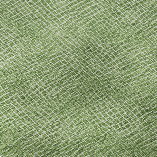 Piper Looms Mayfield Geometric AMF1057 Green Machine Washable Area Rug Swatch Image