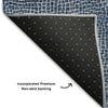 Piper Looms Mayfield Geometric AMF1057 Navy Machine Washable Area Rug Backing Image