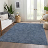 Piper Looms Mayfield Geometric AMF1057 Navy Machine Washable Area Rug Lifestyle Image Feature