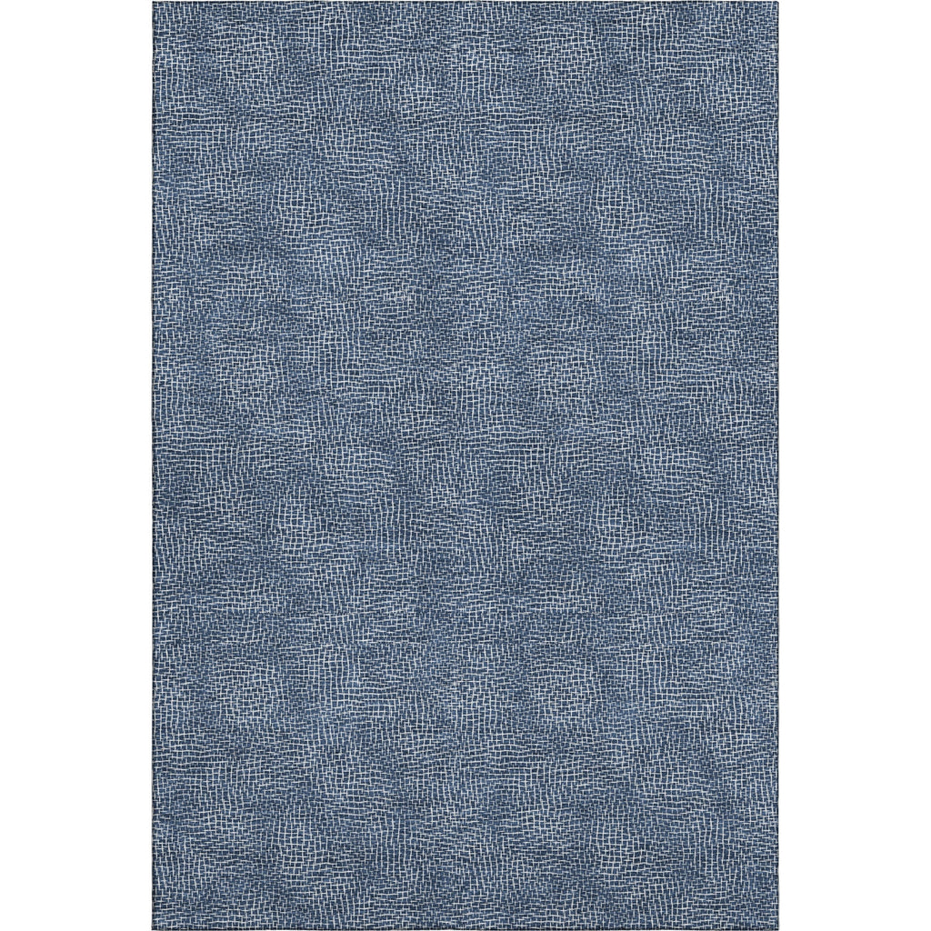 Piper Looms Mayfield Geometric AMF1057 Navy Machine Washable Area Rug main image