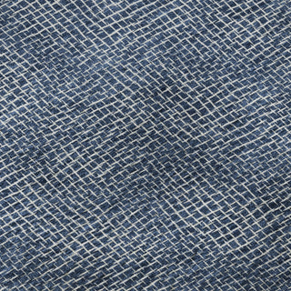Piper Looms Mayfield Geometric AMF1057 Navy Machine Washable Area Rug Swatch Image