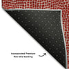 Piper Looms Mayfield Geometric AMF1057 Red Machine Washable Area Rug Backing Image