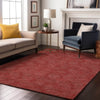 Piper Looms Mayfield Geometric AMF1057 Red Machine Washable Area Rug Lifestyle Image Feature