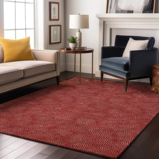 Piper Looms Mayfield Geometric AMF1057 Red Machine Washable Area Rug Lifestyle Image Feature