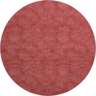 Piper Looms Mayfield Geometric AMF1057 Red Machine Washable Area Rug Round Main Image