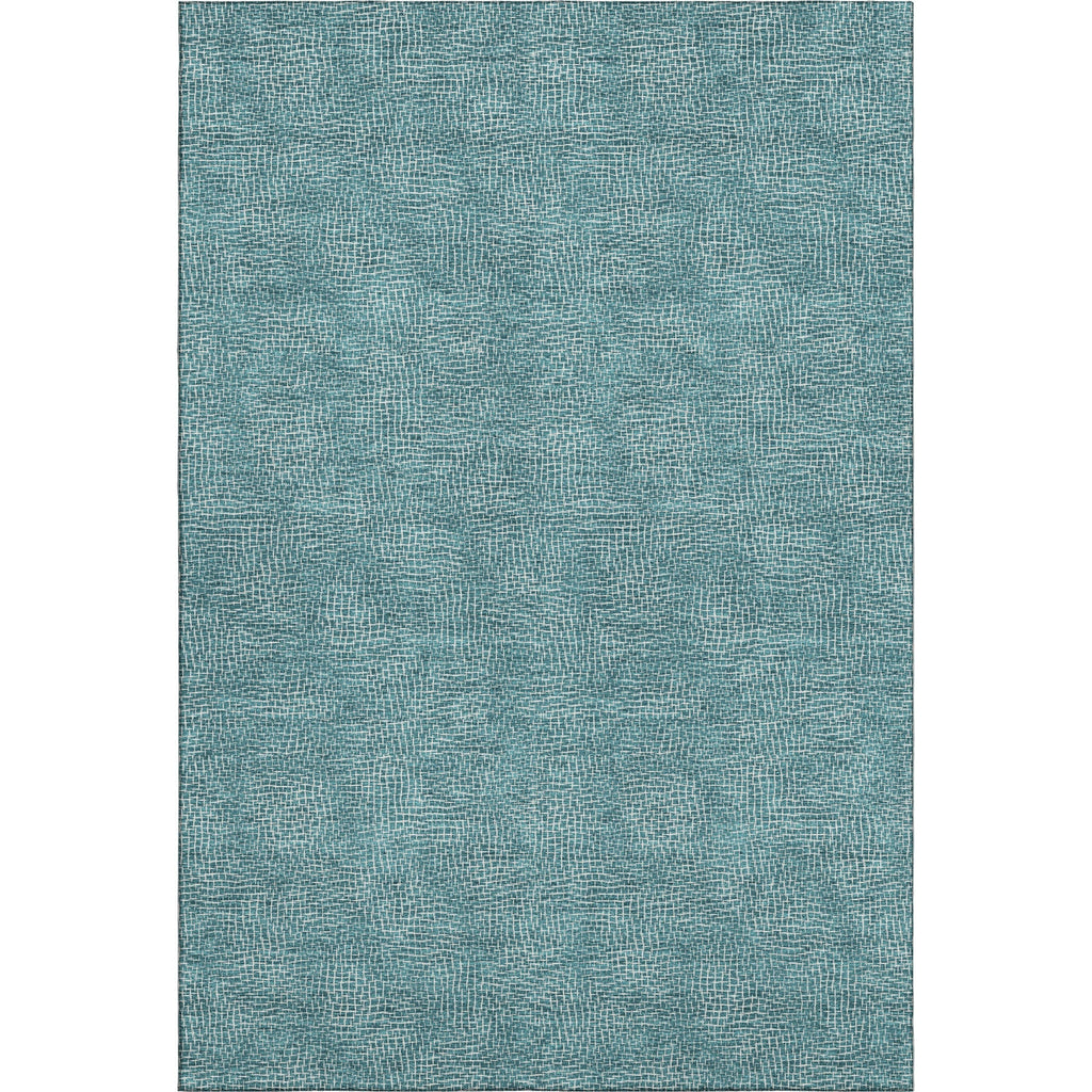Piper Looms Mayfield Geometric AMF1057 Teal Machine Washable Area Rug main image
