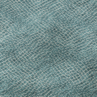 Piper Looms Mayfield Geometric AMF1057 Teal Machine Washable Area Rug Swatch Image