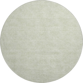 Piper Looms Mayfield Geometric AMF1058 Aloe Machine Washable Area Rug Round Main Image
