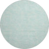 Piper Looms Mayfield Geometric AMF1058 Aqua Machine Washable Area Rug Round Main Image