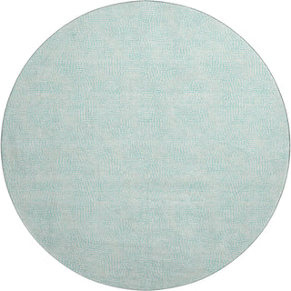 Piper Looms Mayfield Geometric AMF1058 Aqua Machine Washable Area Rug Round Main Image