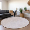 Piper Looms Mayfield Geometric AMF1058 Lavender Machine Washable Area Rug Round Lifestyle Image Feature