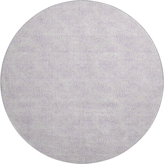Piper Looms Mayfield Geometric AMF1058 Lavender Machine Washable Area Rug Round Main Image