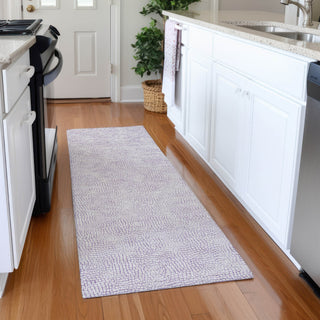 Piper Looms Mayfield Geometric AMF1058 Lavender Machine Washable Area Rug Runner Lifestyle Image Feature