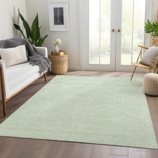 Piper Looms Mayfield Geometric AMF1058 Mint Machine Washable Area Rug Lifestyle Image Feature