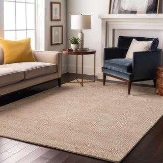 Piper Looms Mayfield Geometric AMF1058 Peach Machine Washable Area Rug Lifestyle Image Feature