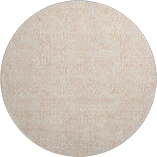 Piper Looms Mayfield Geometric AMF1058 Peach Machine Washable Area Rug Round Main Image