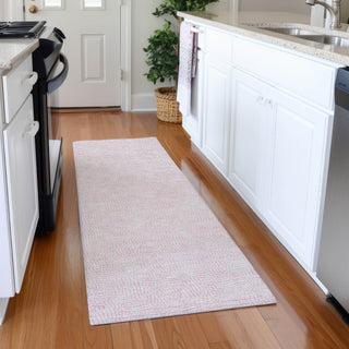 Piper Looms Mayfield Geometric AMF1058 Pink Machine Washable Area Rug Runner Lifestyle Image Feature