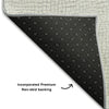 Piper Looms Mayfield Geometric AMF1058 Silver Machine Washable Area Rug Backing Image