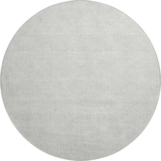 Piper Looms Mayfield Geometric AMF1058 Silver Machine Washable Area Rug Round Main Image