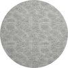 Piper Looms Mayfield Geometric AMF1058 White Machine Washable Area Rug Round Main Image