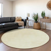 Piper Looms Mayfield Geometric AMF1058 Yellow Machine Washable Area Rug Round Lifestyle Image Feature