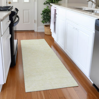 Piper Looms Mayfield Geometric AMF1058 Yellow Machine Washable Area Rug Runner Lifestyle Image Feature