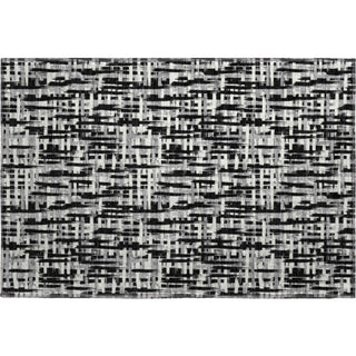 Piper Looms Mayfield Lines AMF1059 Black Machine Washable Area Rug Scatter Main Image