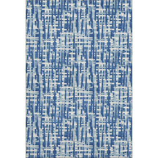Piper Looms Mayfield Lines AMF1059 Blue Machine Washable Area Rug main image