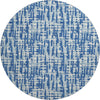 Piper Looms Mayfield Lines AMF1059 Blue Machine Washable Area Rug Round Main Image