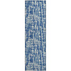 Piper Looms Mayfield Lines AMF1059 Blue Machine Washable Area Rug Runner Main Image