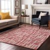 Piper Looms Mayfield Lines AMF1059 Blush Machine Washable Area Rug Lifestyle Image Feature