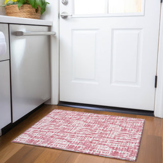 Piper Looms Mayfield Lines AMF1059 Blush Machine Washable Area Rug Scatter Lifestyle Image Feature
