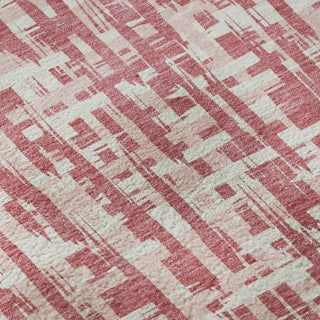 Piper Looms Mayfield Lines AMF1059 Blush Machine Washable Area Rug Swatch Image