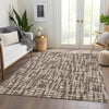Piper Looms Mayfield Lines AMF1059 Brown Machine Washable Area Rug Lifestyle Image Feature
