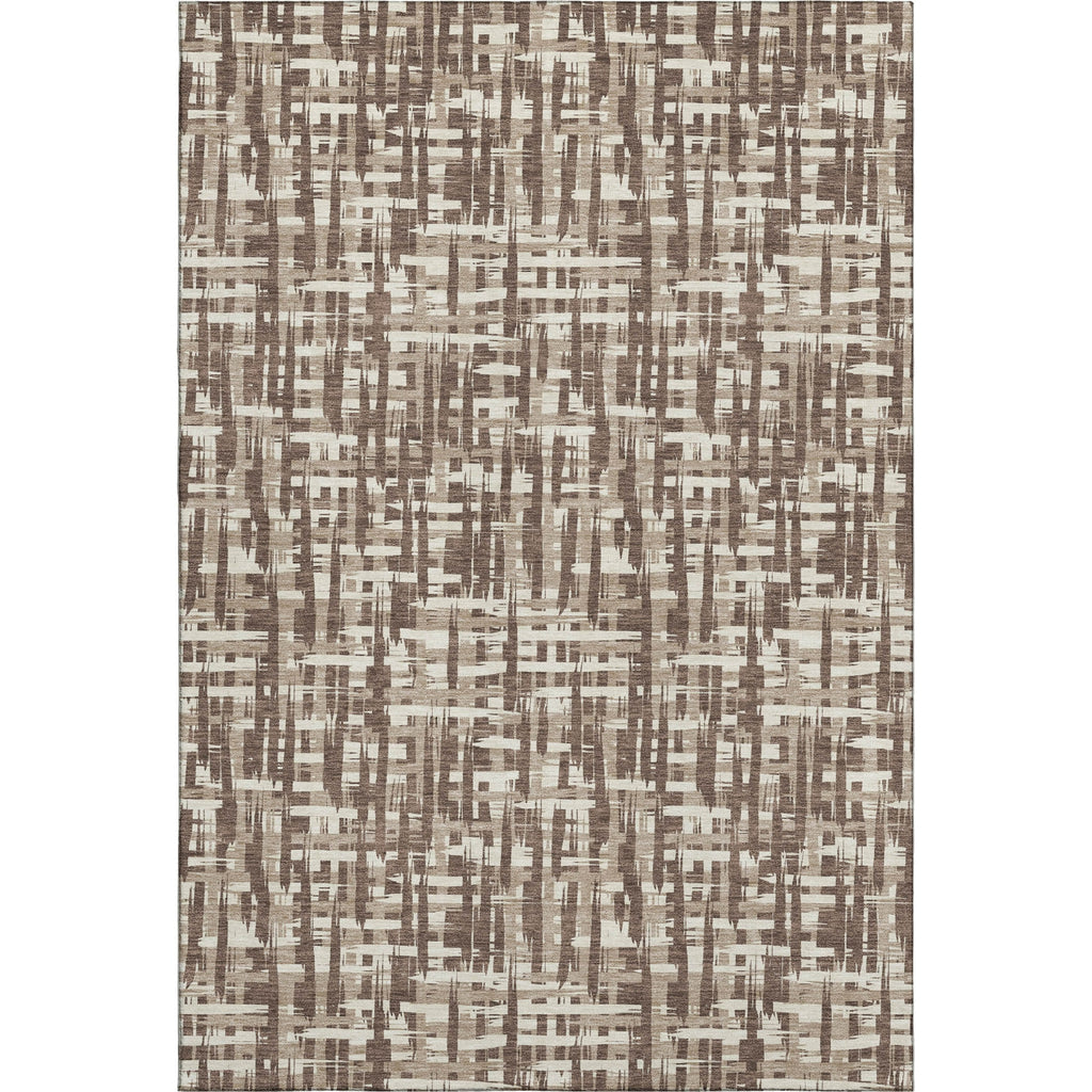 Piper Looms Mayfield Lines AMF1059 Brown Machine Washable Area Rug main image