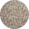 Piper Looms Mayfield Lines AMF1059 Brown Machine Washable Area Rug Round Main Image