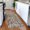 Piper Looms Mayfield Lines AMF1059 Brown Machine Washable Area Rug Runner Lifestyle Image Feature