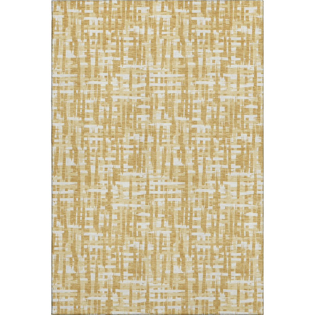 Piper Looms Mayfield Lines AMF1059 Gold Machine Washable Area Rug main image
