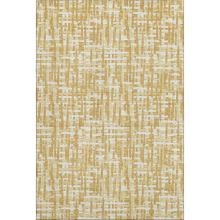 Piper Looms Mayfield Lines AMF1059 Gold Machine Washable Area Rug main image