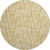 Piper Looms Mayfield Lines AMF1059 Gold Machine Washable Area Rug Round Main Image
