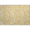 Piper Looms Mayfield Lines AMF1059 Gold Machine Washable Area Rug Scatter Main Image