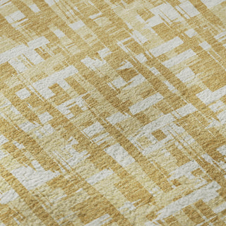 Piper Looms Mayfield Lines AMF1059 Gold Machine Washable Area Rug Swatch Image