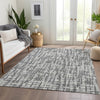 Piper Looms Mayfield Lines AMF1059 Gray Machine Washable Area Rug Lifestyle Image Feature