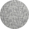 Piper Looms Mayfield Lines AMF1059 Gray Machine Washable Area Rug Round Main Image