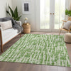 Piper Looms Mayfield Lines AMF1059 Green Machine Washable Area Rug Lifestyle Image Feature