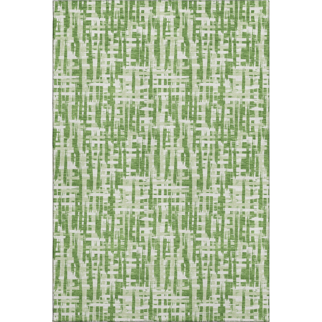 Piper Looms Mayfield Lines AMF1059 Green Machine Washable Area Rug main image